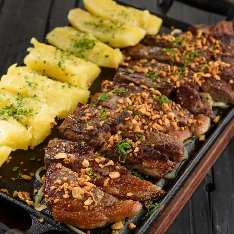 CARNE DE SOL COM ALHO - happy hour
